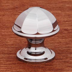 RK International [CK-192-C] Solid Brass Cabinet Knob - Contoured Dome - Polished Chrome Finish - 1 1/16&quot; Dia.