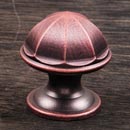 RK International [CK-192-DC] Solid Brass Cabinet Knob - Contoured Dome - Distressed Copper Finish - 1 1/16&quot; Dia.