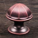 RK International [CK-192-DC] Solid Brass Cabinet Knob - Contoured Dome - Distressed Copper Finish - 1 1/16" Dia.