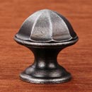 RK International [CK-192-DN] Solid Brass Cabinet Knob - Contoured Dome - Distressed Nickel Finish - 1 1/16" Dia.