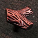 RK International [CK-201-DC] Solid Brass Cabinet Knob - Branch - Distressed Copper Finish - 1 1/2&quot; L