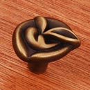 RK International [CK-204-AE] Solid Brass Cabinet Knob - Pretty Wrap - Antique English Finish - 1 1/4&quot; L