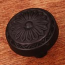 RK International [CK-206-RB] Solid Brass Cabinet Knob - Flowery Ornate - Oil Rubbed Bronze Finish - 1 1/4" Dia.