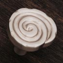 RK International [CK-207-P] Solid Brass Cabinet Knob - Swirl - Satin Nickel Finish - 1 5/16&quot; Dia.