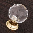 RK International [CK-2AC] Acrylic Cabinet Knob - Acrylic Hammered - Polished Brass Stem - 1 1/4&quot; Dia.