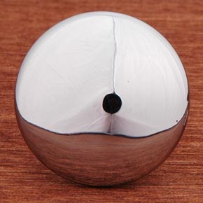 RK International [CK-3214-C] Solid Brass Cabinet Knob - Flat Face - Chrome Finish - 1 1/4" Dia.