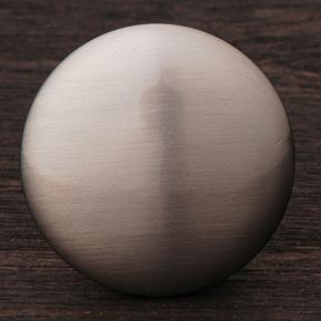 RK International [CK-3214-P] Solid Brass Cabinet Knob - Flat Face - Satin Nickel Finish - 1 1/4" Dia.
