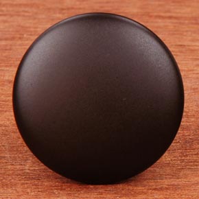 RK International [CK-3214-RB] Solid Brass Cabinet Knob - Flat Face - Oil Rubbed Bronze Finish - 1 1/4" Dia.