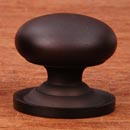 RK International [CK-3216-ATRB] Solid Brass Cabinet Knob - Large Solid Round w/ Back Plate - Oil Rubbed Bronze Finish - 1 1/2" Dia.