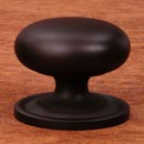 RK International [CK-3217-ATRB] Solid Brass Cabinet Knob - Small Solid Round w/ Back Plate - Oil Rubbed Bronze Finish - 1 1/4&quot; Dia.