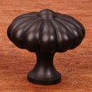 RK International [CK-3248-RB] Solid Brass Cabinet Knob - Large Melon - Oil Rubbed Bronze Finish - 1 1/2" Dia.