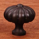 RK International [CK-3249-RB] Solid Brass Cabinet Knob - Small Melon - Oil Rubbed Bronze Finish - 1 1/4&quot; Dia.