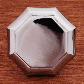 RK International [CK-3252-C] Solid Brass Cabinet Knob - Octagonal - Chrome Finish - 1 1/4" Dia.