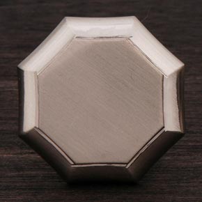 RK International [CK-3252-P] Solid Brass Cabinet Knob - Octagonal - Pewter Finish - 1 1/4" Dia.