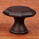 RK International [CK-3252-RB] Solid Brass Cabinet Knob - Octagonal - Oil Rubbed Bronze Finish - 1 1/4&quot; Dia.