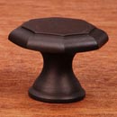 RK International [CK-3252-RB] Solid Brass Cabinet Knob - Octagonal - Oil Rubbed Bronze Finish - 1 1/4" Dia.