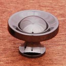 RK International [CK-414-N] Solid Brass Cabinet Knob - French Contoured - Black Nickel Finish - 1 1/4&quot; Dia.