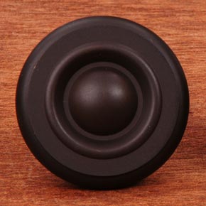 RK International [CK-4243-RB] Solid Brass Cabinet Knob - Large Solid Georgian - Oil Rubbed Bronze Finish - 1 1/2" Dia.