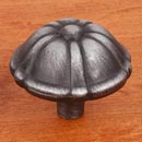 RK International [CK-703-DN] Solid Brass Cabinet Knob - Large Petal - Distressed Nickel Finish - 1 1/2" Dia.