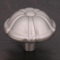 RK International [CK-703-P] Solid Brass Cabinet Knob - Large Petal - Satin Nickel Finish - 1 1/2" Dia.