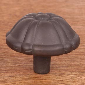 RK International [CK-703-RB] Solid Brass Cabinet Knob - Large Petal - Oil Rubbed Bronze Finish - 1 1/2" Dia.