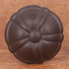RK International [CK-703-RB] Solid Brass Cabinet Knob - Large Petal - Oil Rubbed Bronze Finish - 1 1/2" Dia.