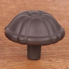 RK International [CK-703-RB] Solid Brass Cabinet Knob - Large Petal - Oil Rubbed Bronze Finish - 1 1/2" Dia.