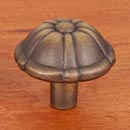 RK International [CK-704-AE] Solid Brass Cabinet Knob - Small Petal - Antique English Finish - 1 1/4" Dia.