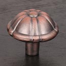 RK International [CK-704-DC] Solid Brass Cabinet Knob - Small Petal - Distressed Copper Finish - 1 1/4&quot; Dia.