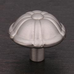 RK International [CK-704-P] Solid Brass Cabinet Knob - Small Petal - Satin Nickel Finish - 1 1/4" Dia.