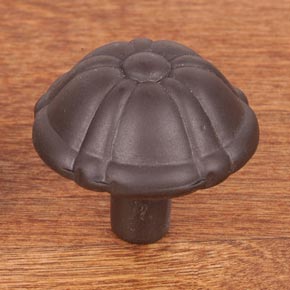 RK International [CK-704-RB] Solid Brass Cabinet Knob - Small Petal - Oil Rubbed Bronze Finish - 1 1/4" Dia.