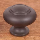 RK International [CK-708-RB] Solid Brass Cabinet Knob - Small Double Ringed - Oil Rubbed Bronze Finish