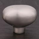 RK International [CK-710-P] Solid Brass Cabinet Knob - Distressed Heavy Egg - Satin Nickel Finish - 1 13/16" L