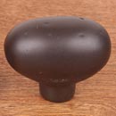 RK International [CK-710-RB] Solid Brass Cabinet Knob - Distressed Heavy Egg - Oil Rubbed Bronze Finish - 1 13/16" L