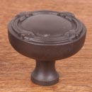 RK International [CK-755-RB] Solid Brass Cabinet Knob - Lines & Crosses - Oil Rubbed Bronze Finish - 1 1/4" Dia.