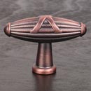 RK International [CK-756-DC] Solid Brass Cabinet Knob - Large Crossed Indian Drum - Distressed Copper Finish - 2 1/4&quot; L
