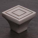 RK International [CK-770-P] Solid Brass Cabinet Knob - Large Contemporary Square - Satin Nickel Finish - 1 1/16" sq.