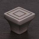 RK International [CK-771-P] Solid Brass Cabinet Knob - Small Contemporary Square - Satin Nickel Finish - 7/8&quot; sq.