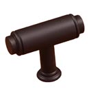 RK International [CK-780-RB] Solid Brass Cabinet Knob - Large Cylinder - Oil Rubbed Bronze Finish - 1 13/16&quot; L