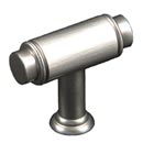 RK International [CK-781-P] Solid Brass Cabinet Knob - Small Cylinder - Satin Nickel Finish - 1 5/8&quot; L