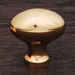 RK International [CK-8215-B] Solid Brass Cabinet Knob - Football - Polished Brass Finish - 1 5/16" L