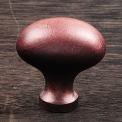 RK International [CK-8215-DC] Solid Brass Cabinet Knob - Football - Distressed Copper Finish - 1 5/16" L