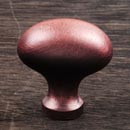 RK International [CK-8215-DC] Solid Brass Cabinet Knob - Football - Distressed Copper Finish - 1 5/16&quot; L