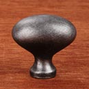 RK International [CK-8215-DN] Solid Brass Cabinet Knob - Football - Distressed Nickel Finish - 1 5/16&quot; L