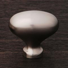RK International [CK-8215-P] Solid Brass Cabinet Knob - Football - Satin Nickel Finish - 1 5/16" L