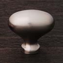 RK International [CK-8215-P] Solid Brass Cabinet Knob - Football - Satin Nickel Finish - 1 5/16&quot; L