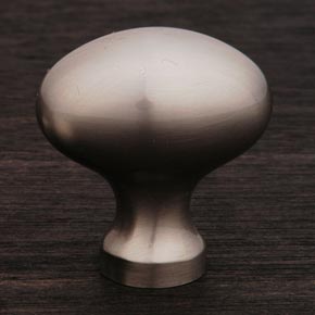 RK International [CK-8216-P] Solid Brass Cabinet Knob - Large Oval - Pewter Finish - 1 3/8" L
