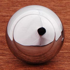 RK International [CK-91-C] Solid Brass Cabinet Knob - Hollow Two-Step - Chrome Finish - 1 1/4" Dia.