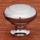 RK International [CK-91-C] Hollow Brass Cabinet Knob - Hollow Two-Step - Polished Chrome Finish - 1 1/4&quot; Dia.