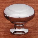 RK International [CK-91-C] Hollow Brass Cabinet Knob - Hollow Two-Step - Polished Chrome Finish - 1 1/4" Dia.